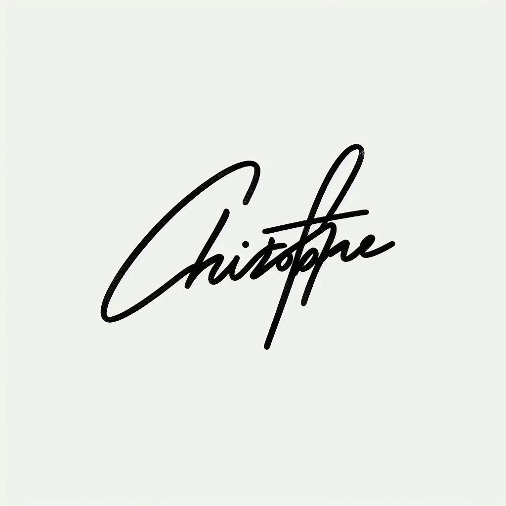 Christophe signature